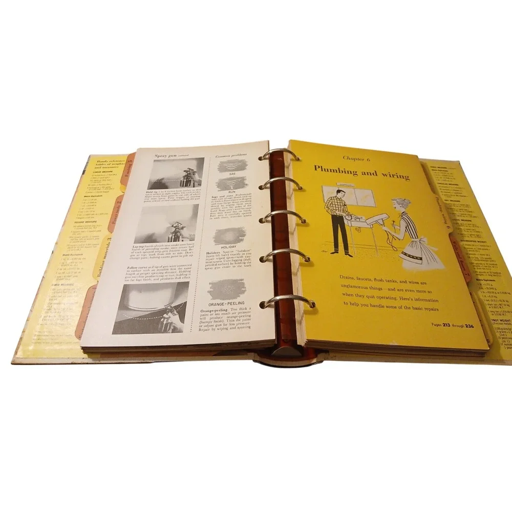 Vintage Better Homes and Gardens - Handyman's Book 5 Ring Binder 1957 5th Ed #13